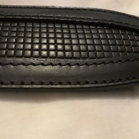 JACOB Genuine Leather Wide Black Belt  New - Picture 7 of 11